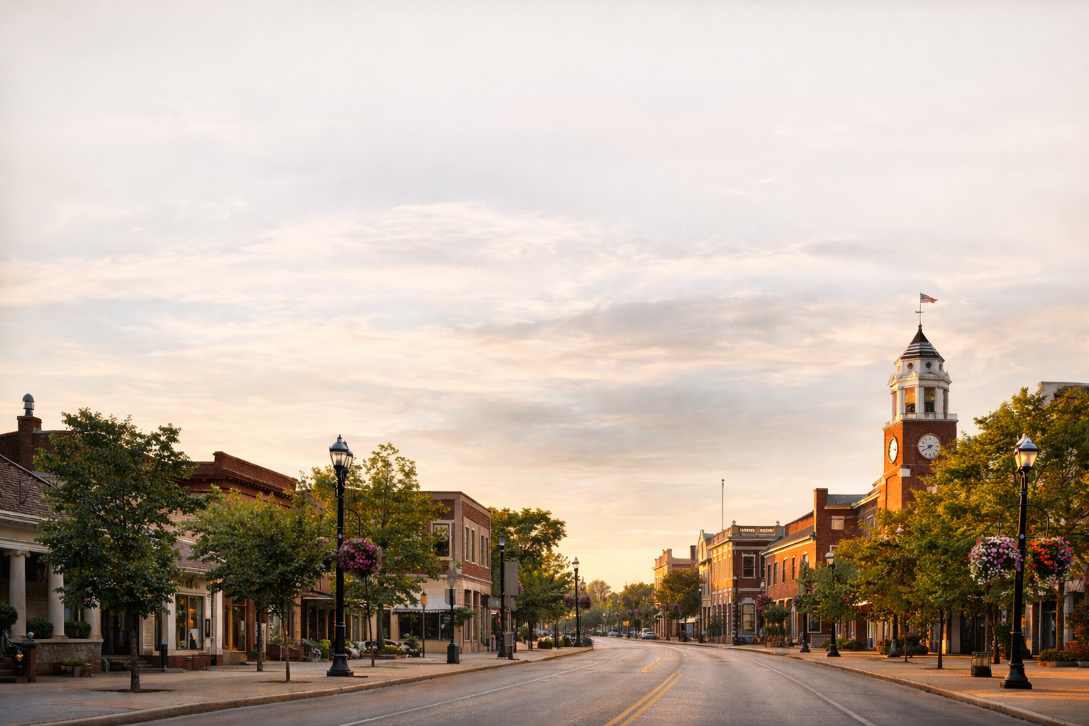 Illinois courthouse streetscape